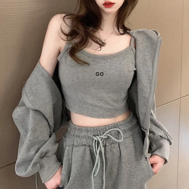 3 Pcs Women's Long Sleeve Pants Set L 445460