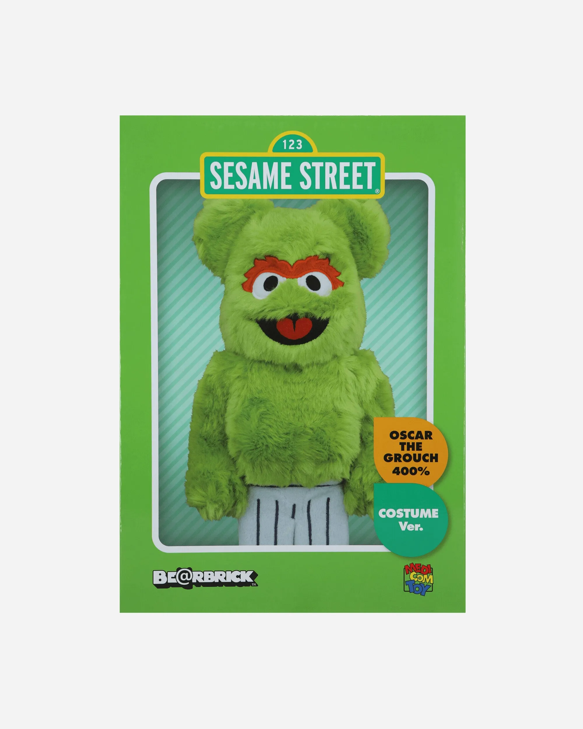 400% Oscar The Grouch Costume Be@rbrick Multicolor