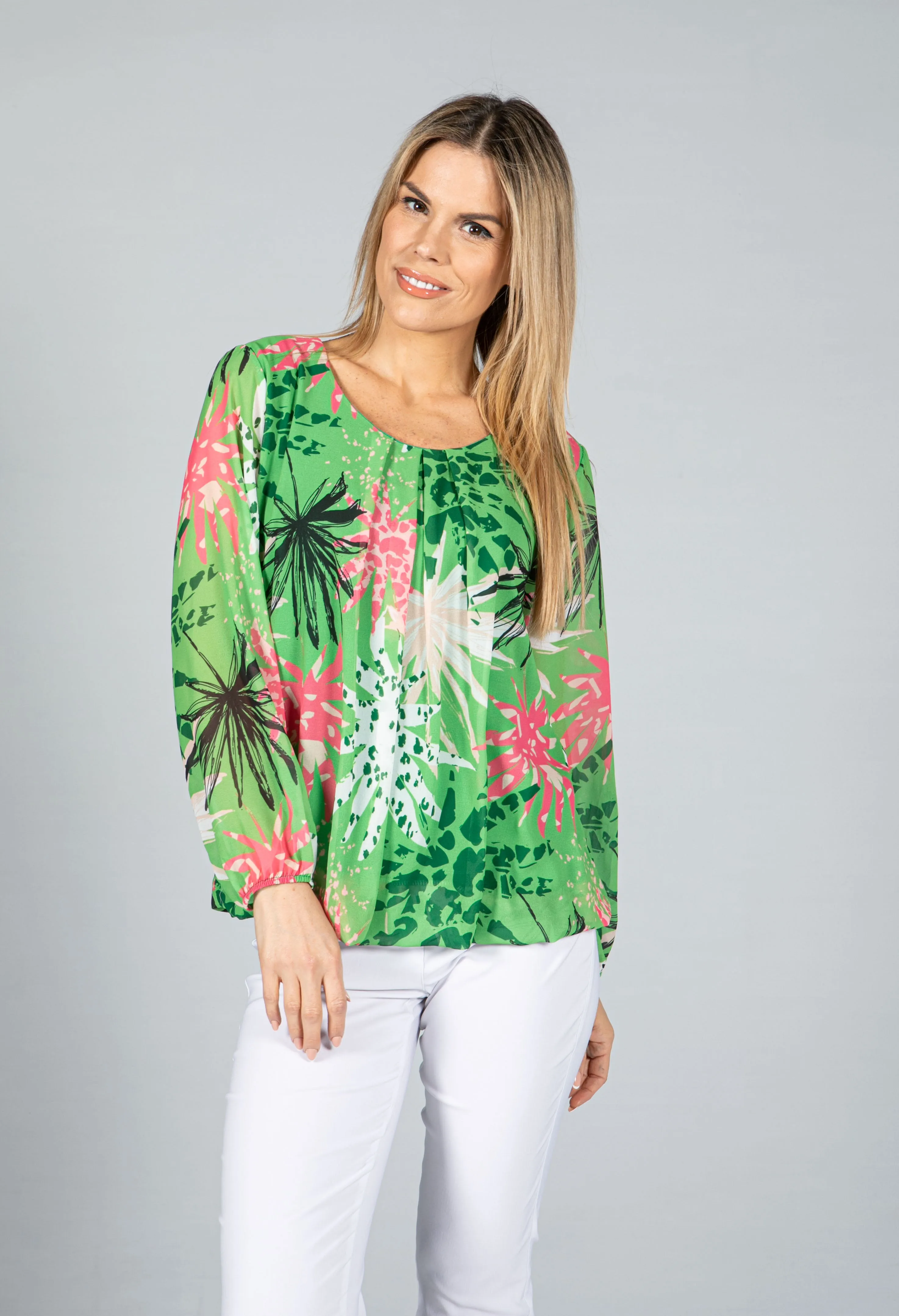 Abstract Pop Print Blouse