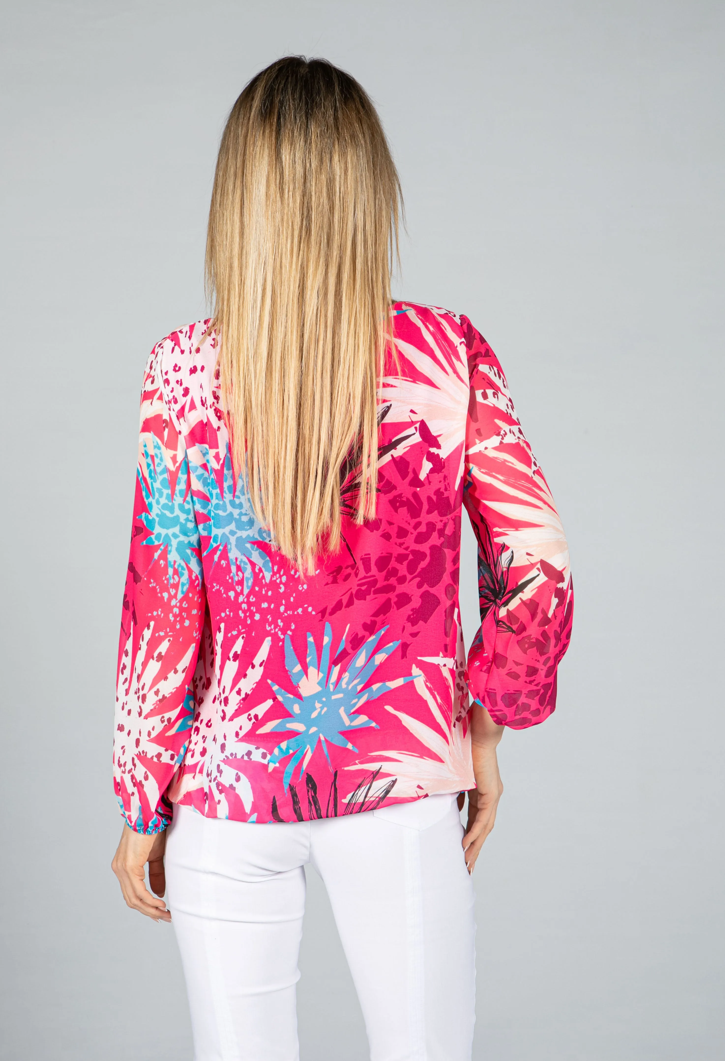 Abstract Pop Print Blouse