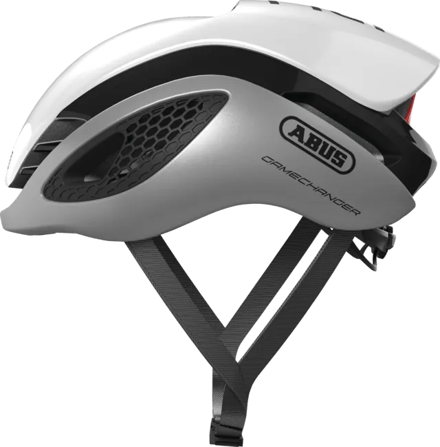 Abus Game Changer Road Cycling Helmet (Silver White)