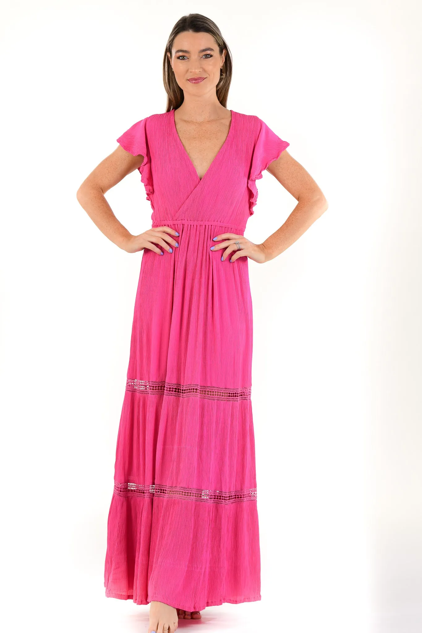 Adele Dress / Hot Pink