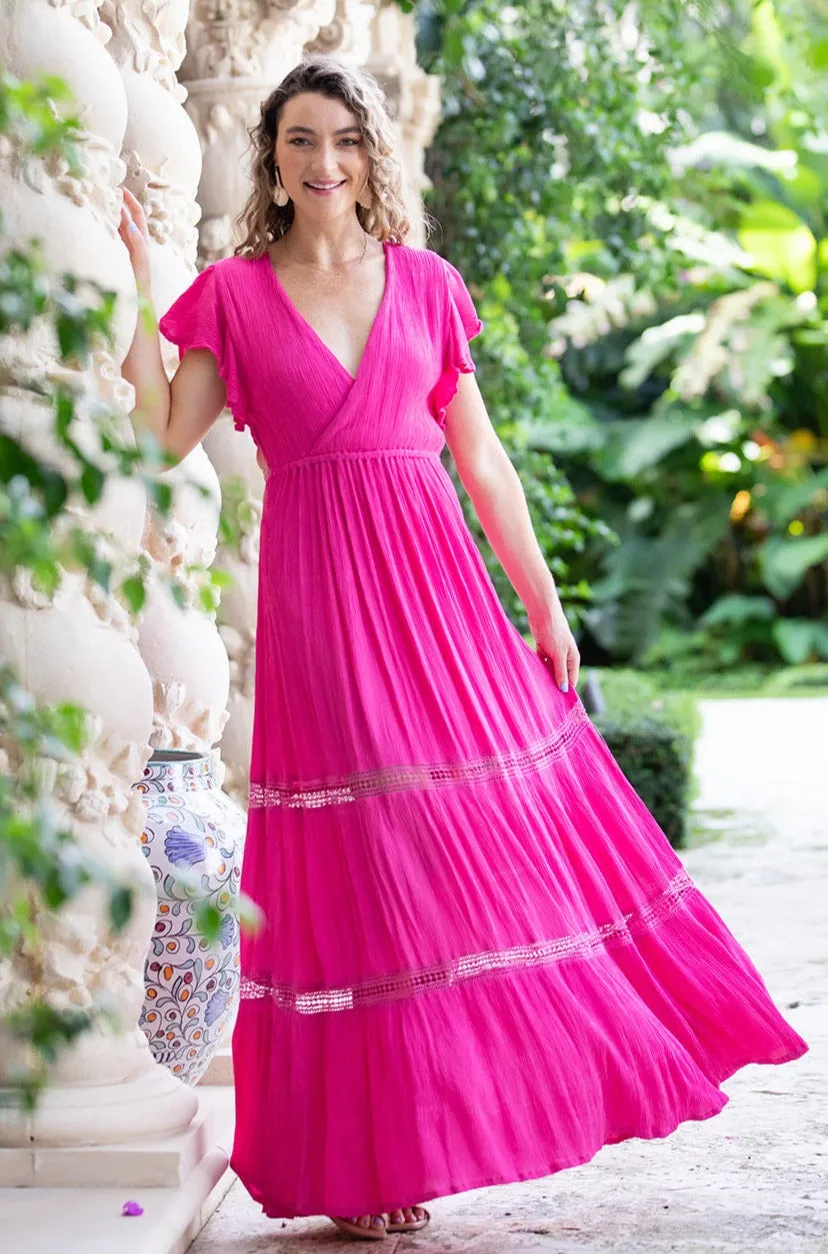 Adele Dress / Hot Pink