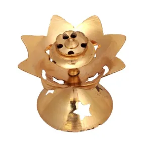 Agarbatti Stand - 1.5 Inches | Star Design Incense Stick Stand/ Agarbatti Holder/ Brass Agarbatti Stand for Pooja