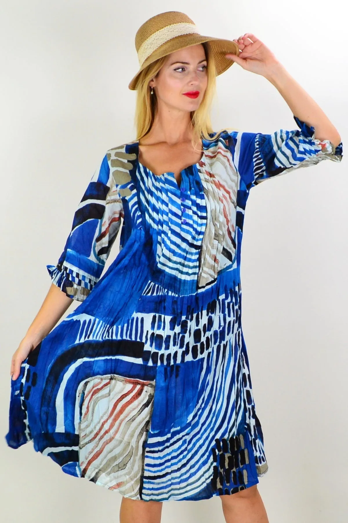 Alberobello pleated Dress Tunic