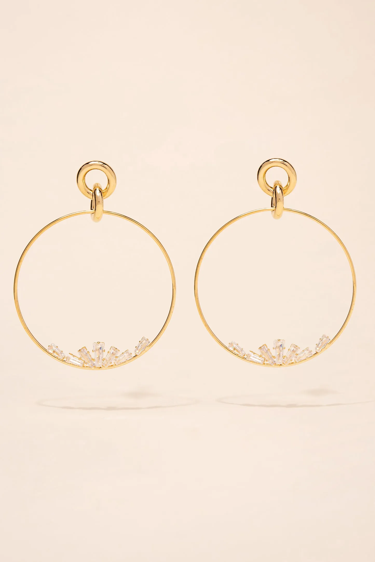 Andromeda CZ Studded Hoops