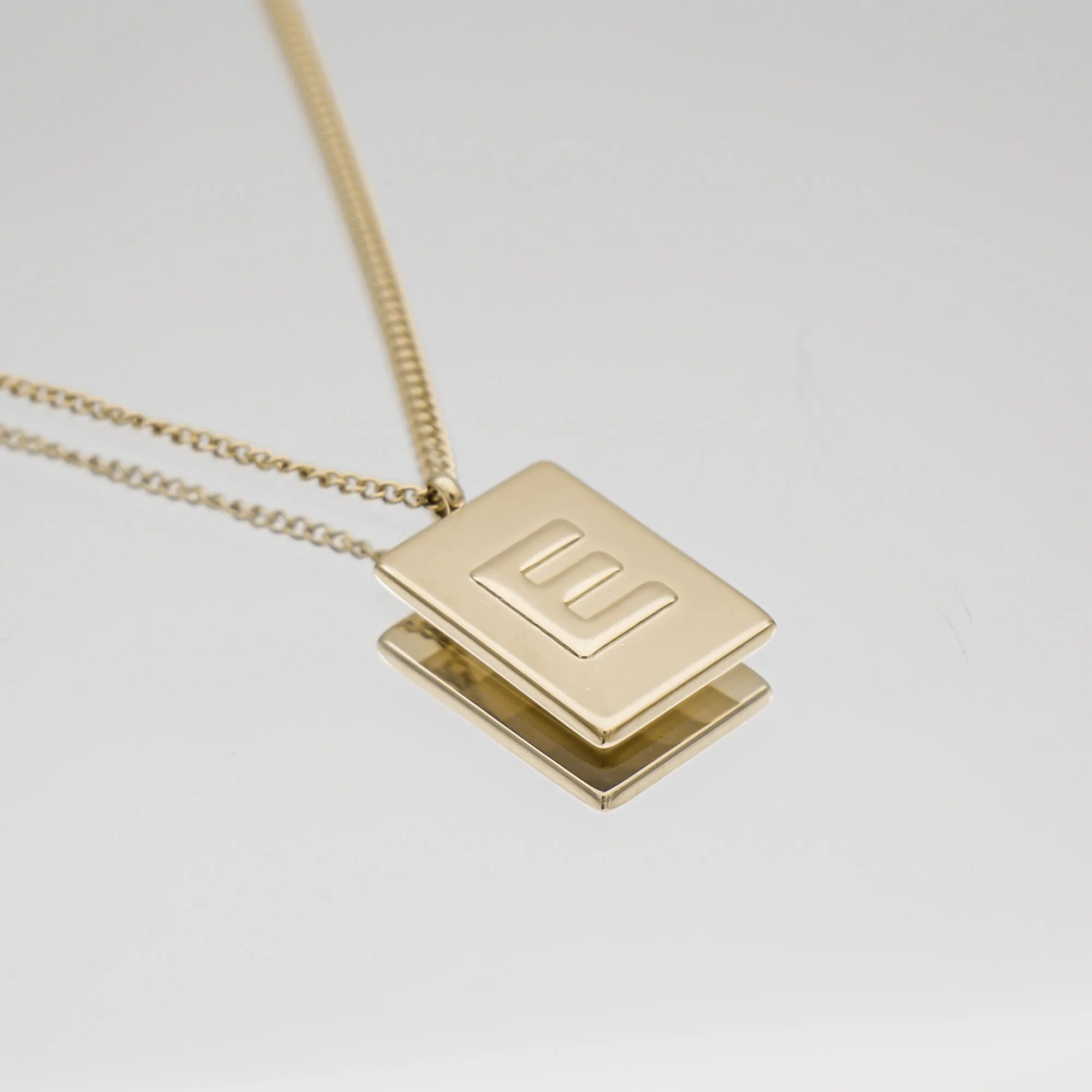 Athena Initial Tablet Necklace