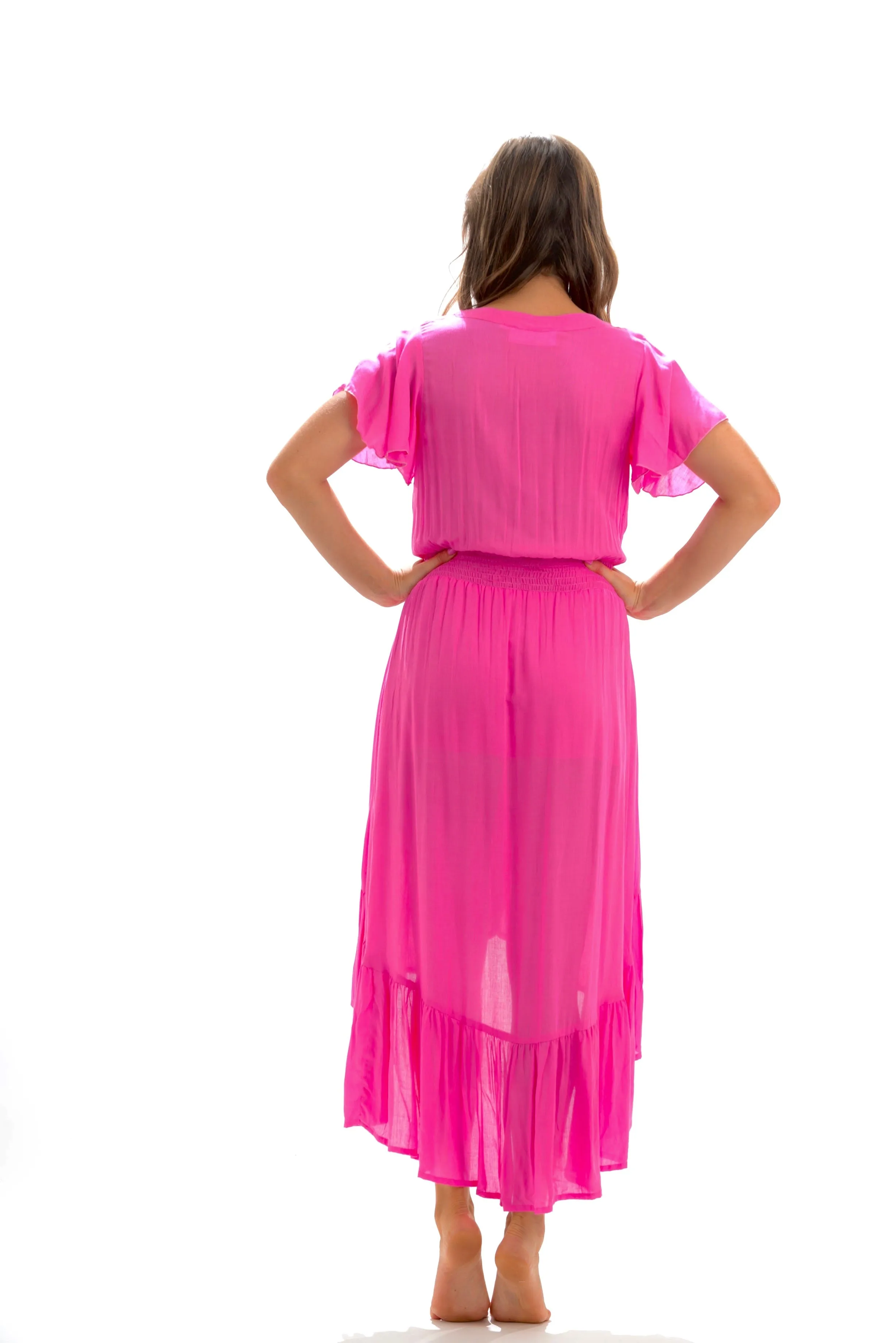 Ava Dress / Hot Pink