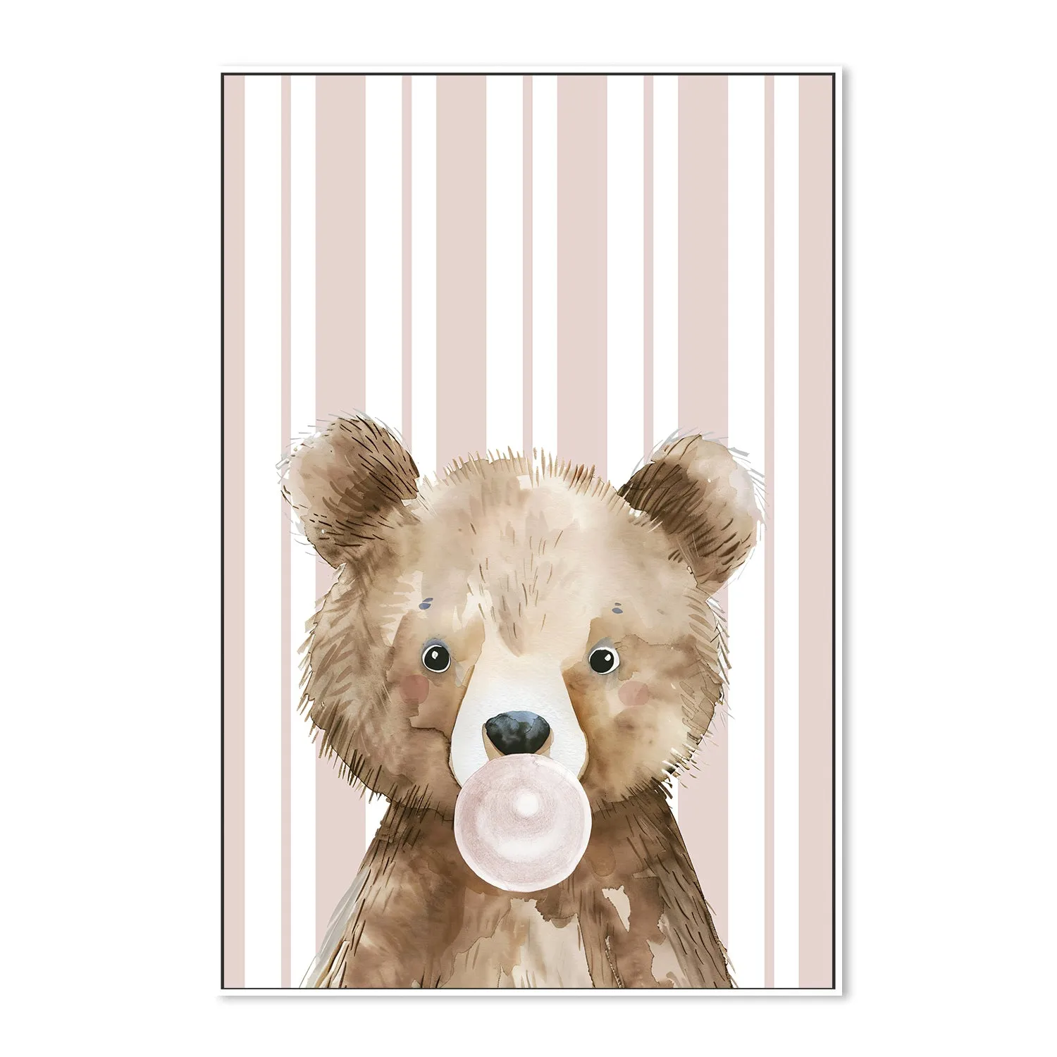 Bear Bubble Gum , By At Viv Home Prints