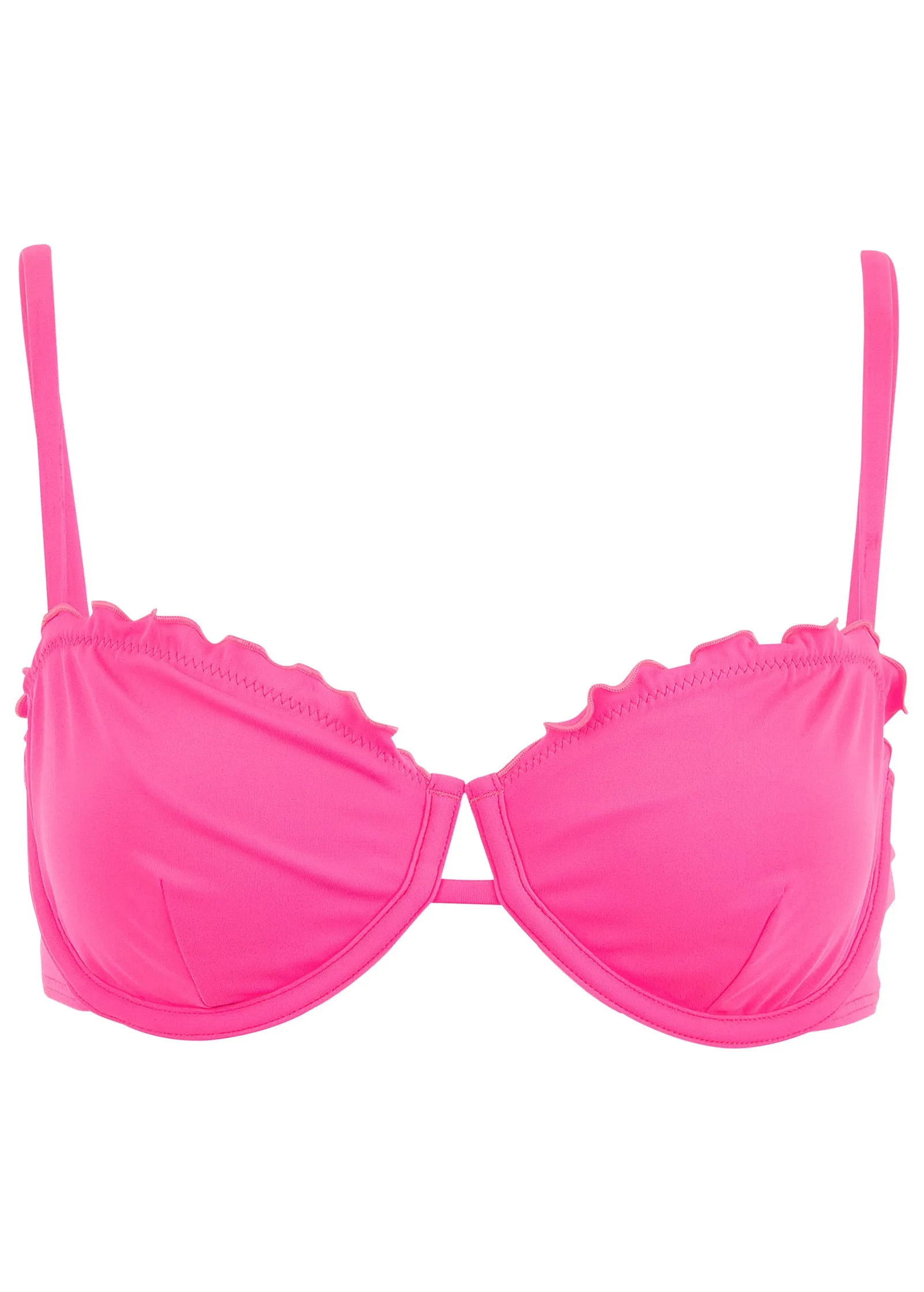 Bermuda Underwire Top - Hot Pink