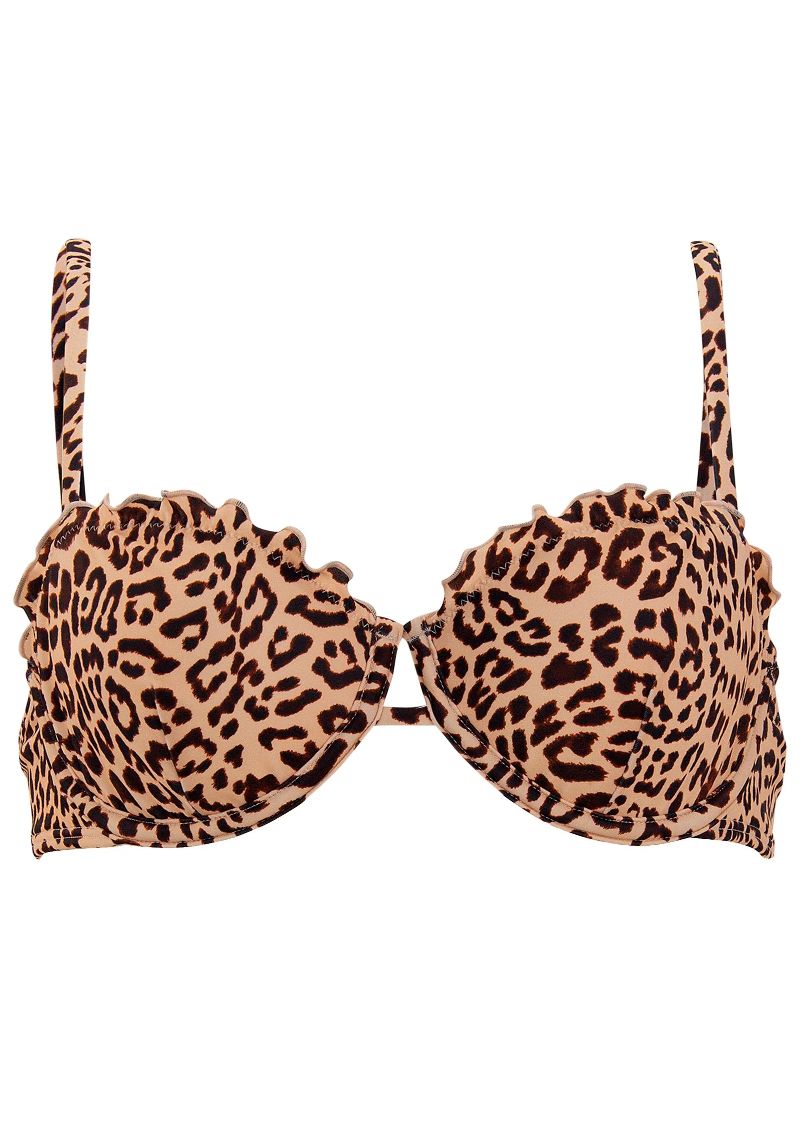 Bermuda Underwire Top - Lush Cheetah