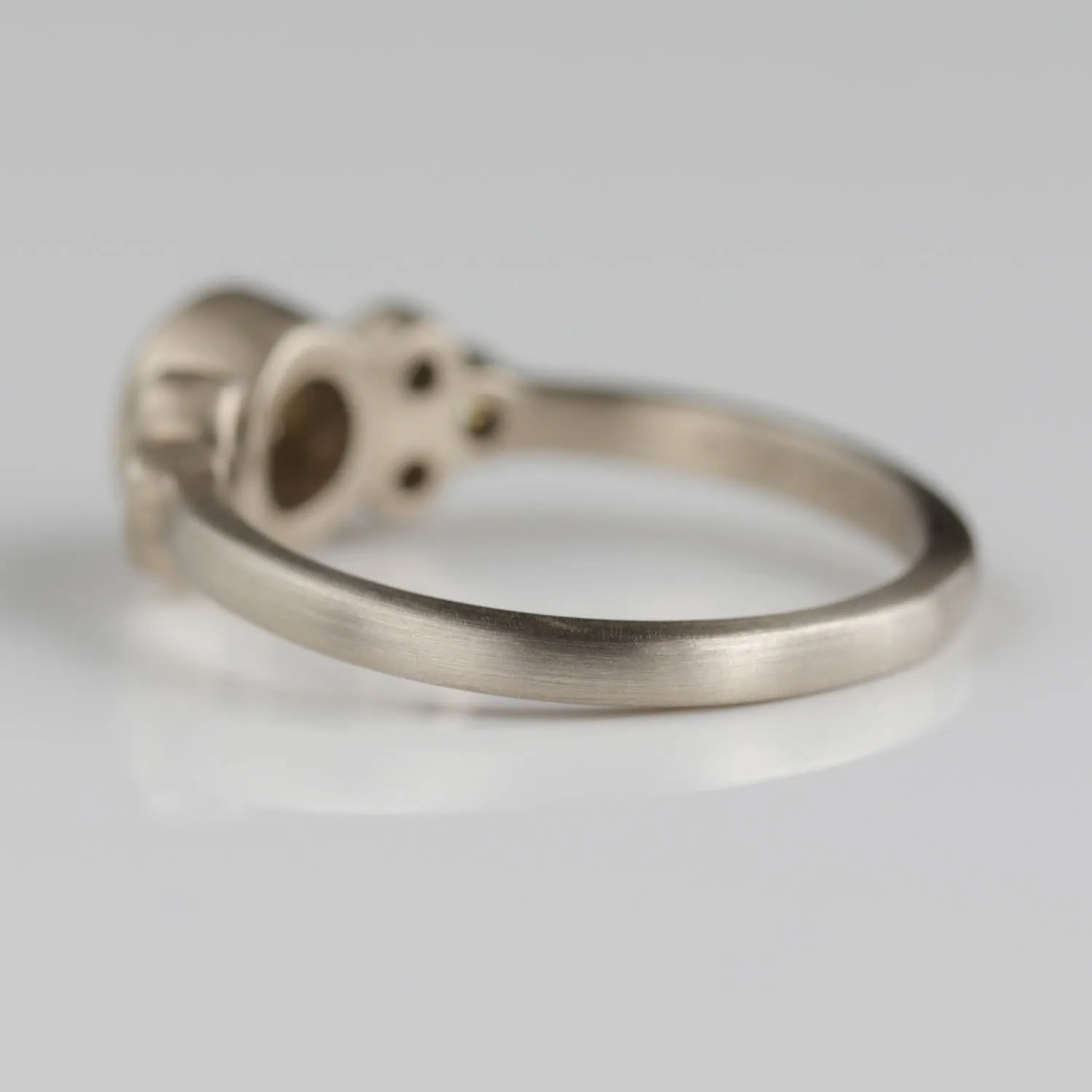 Bezel-set Seven Stone Cluster Ring •