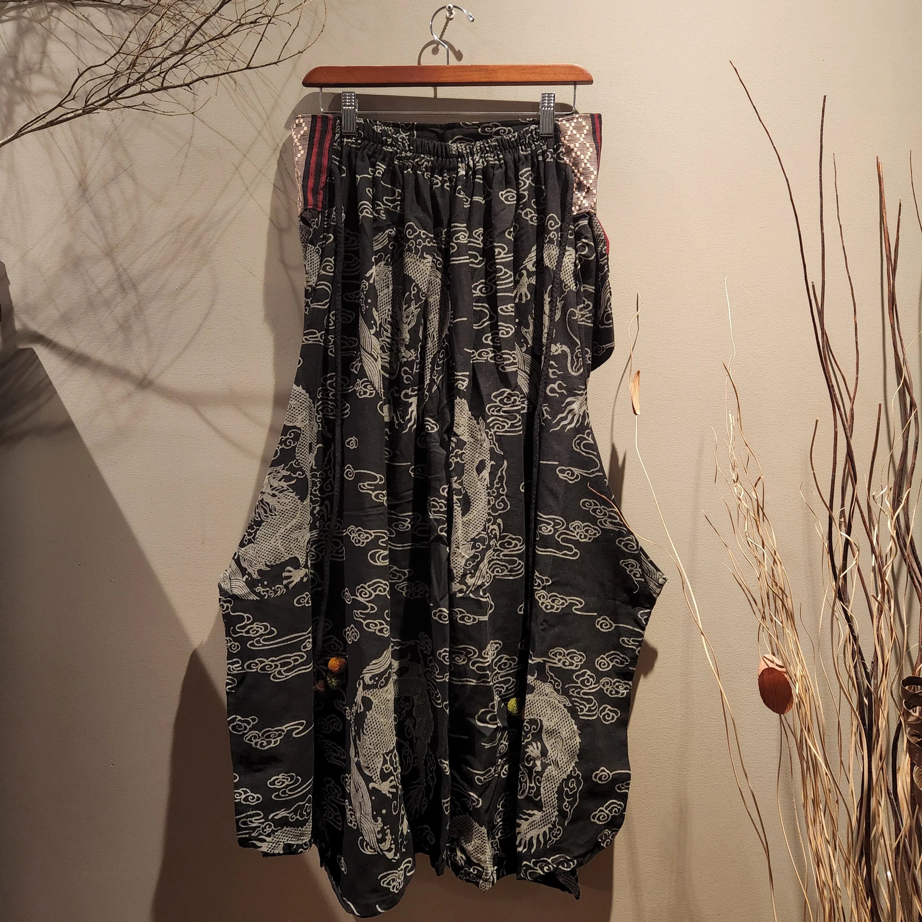 Black Dragon Wide Leg Pants