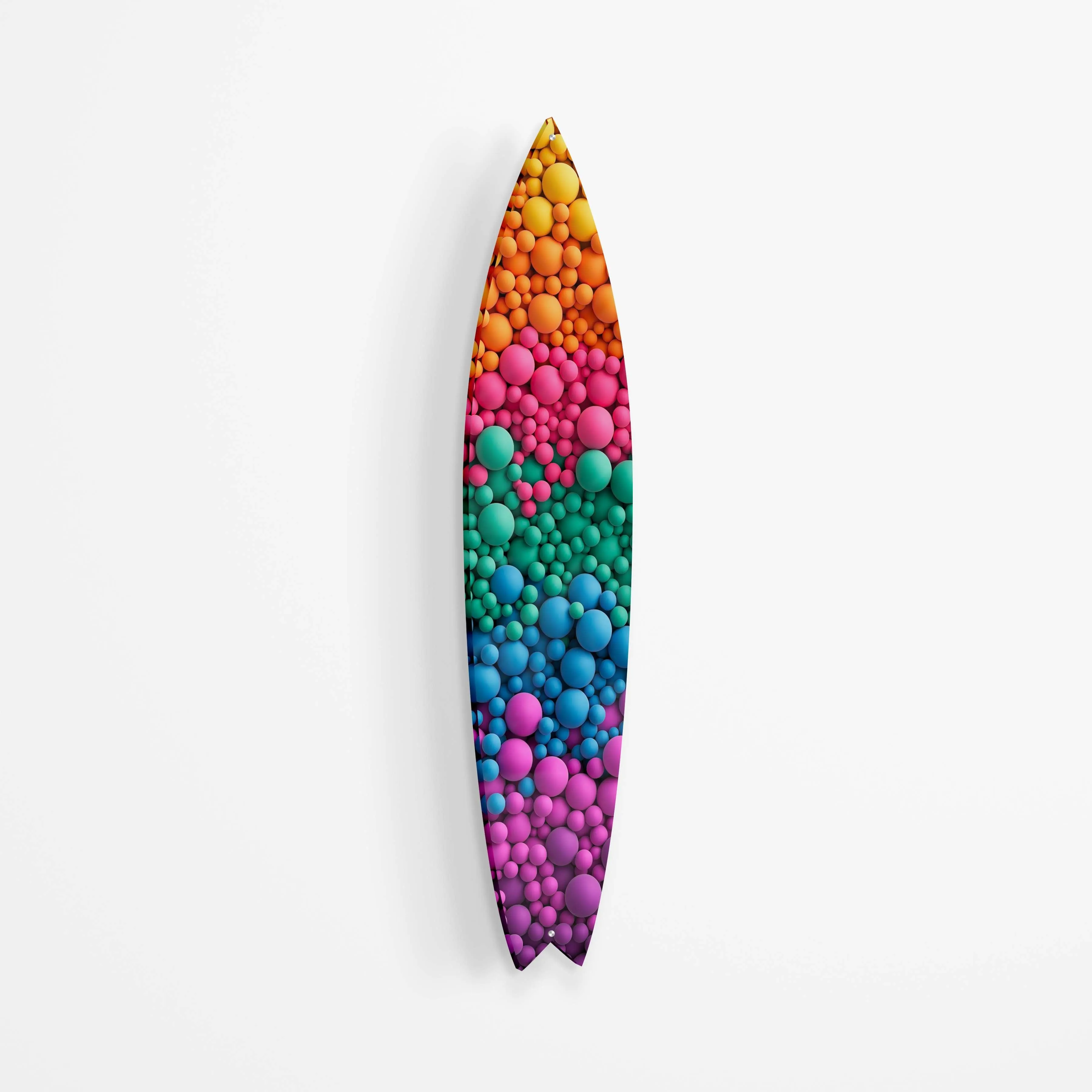 Bubble Balls Acrylic Surfboard Wall Art