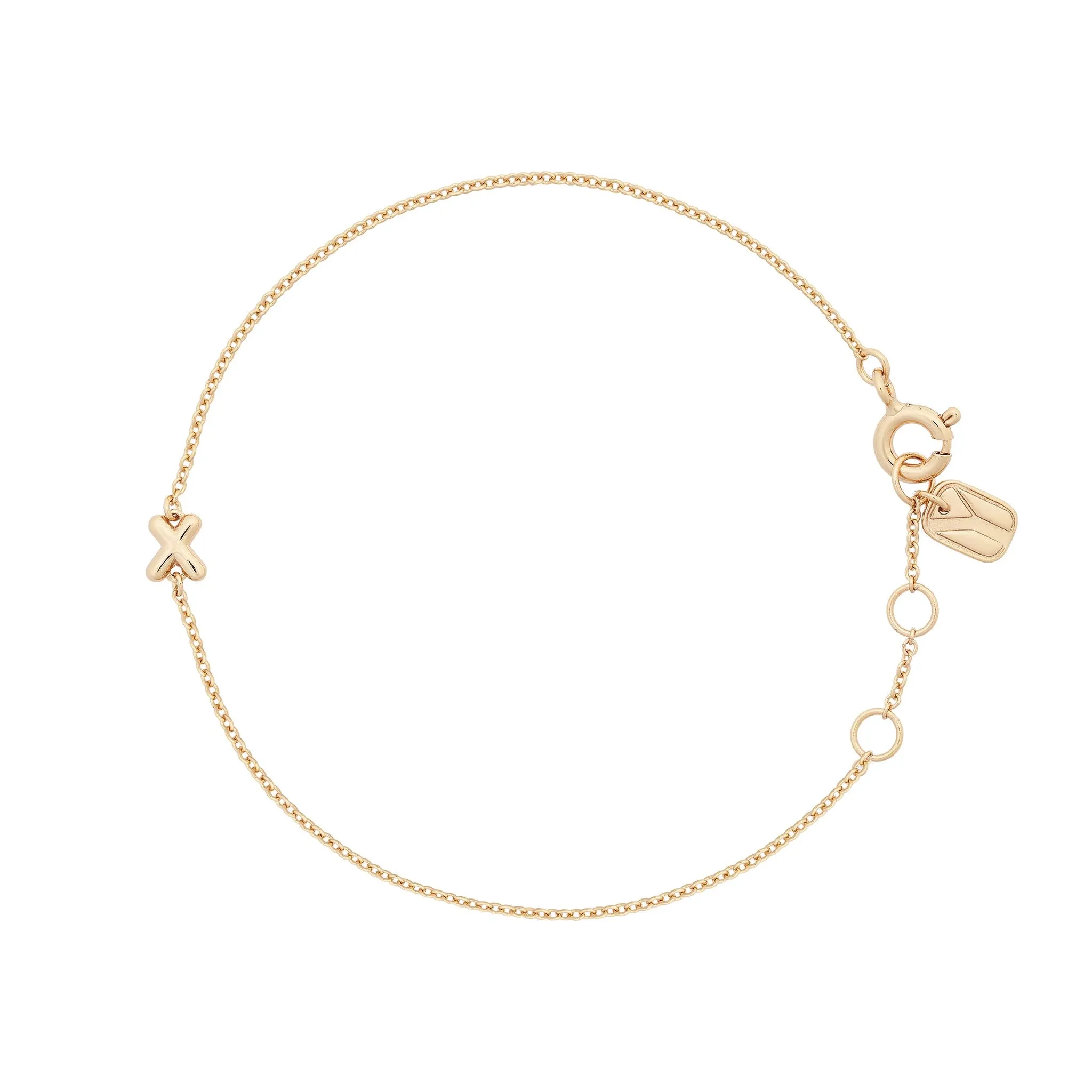 Bubble Initial Bracelet