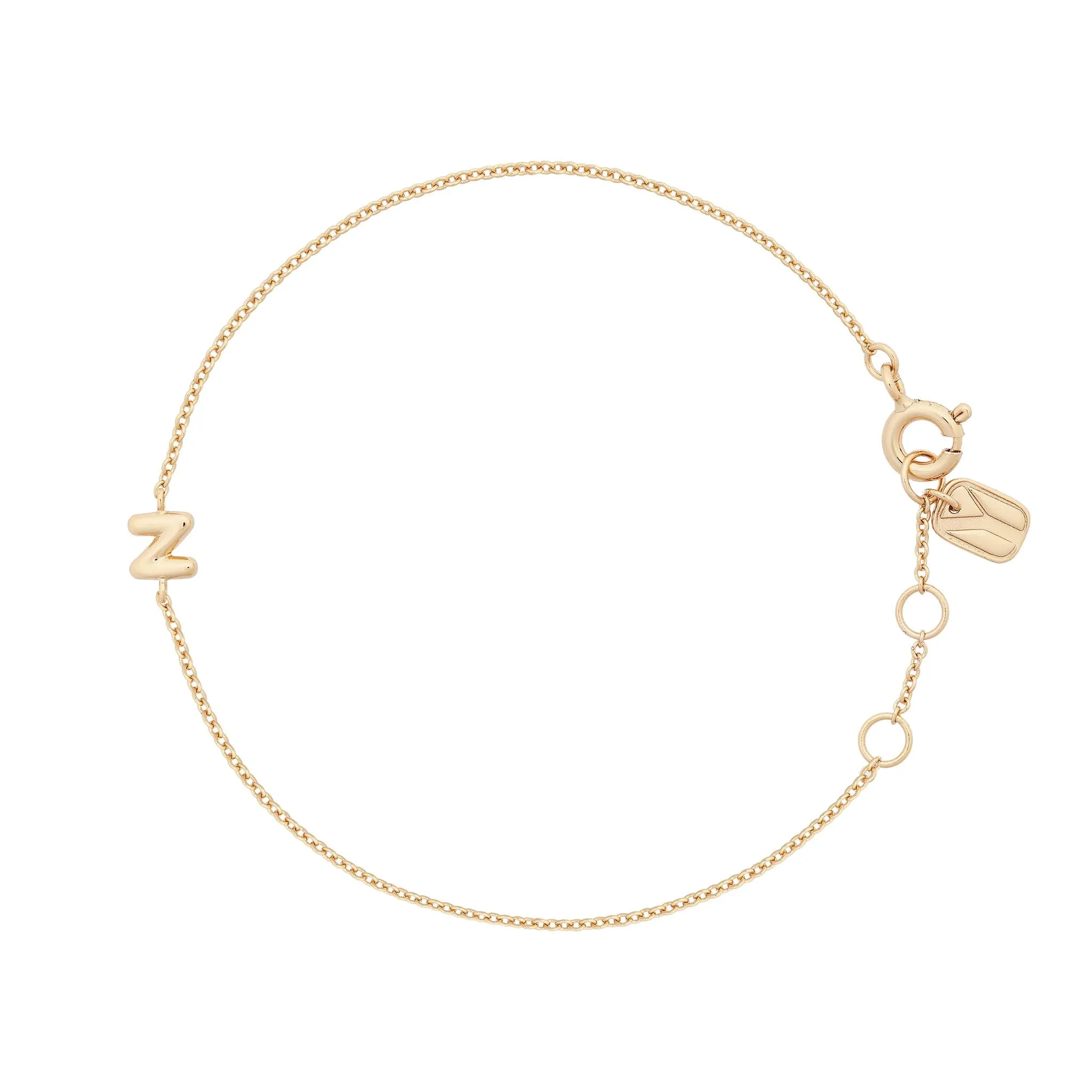 Bubble Initial Bracelet