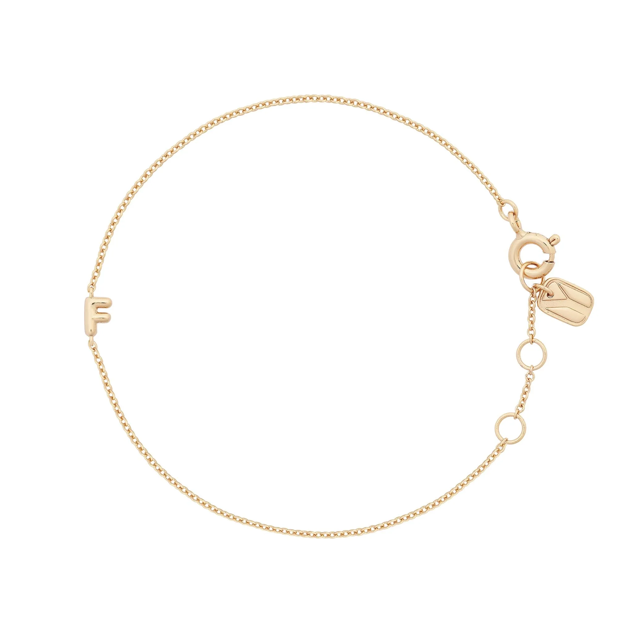 Bubble Initial Bracelet