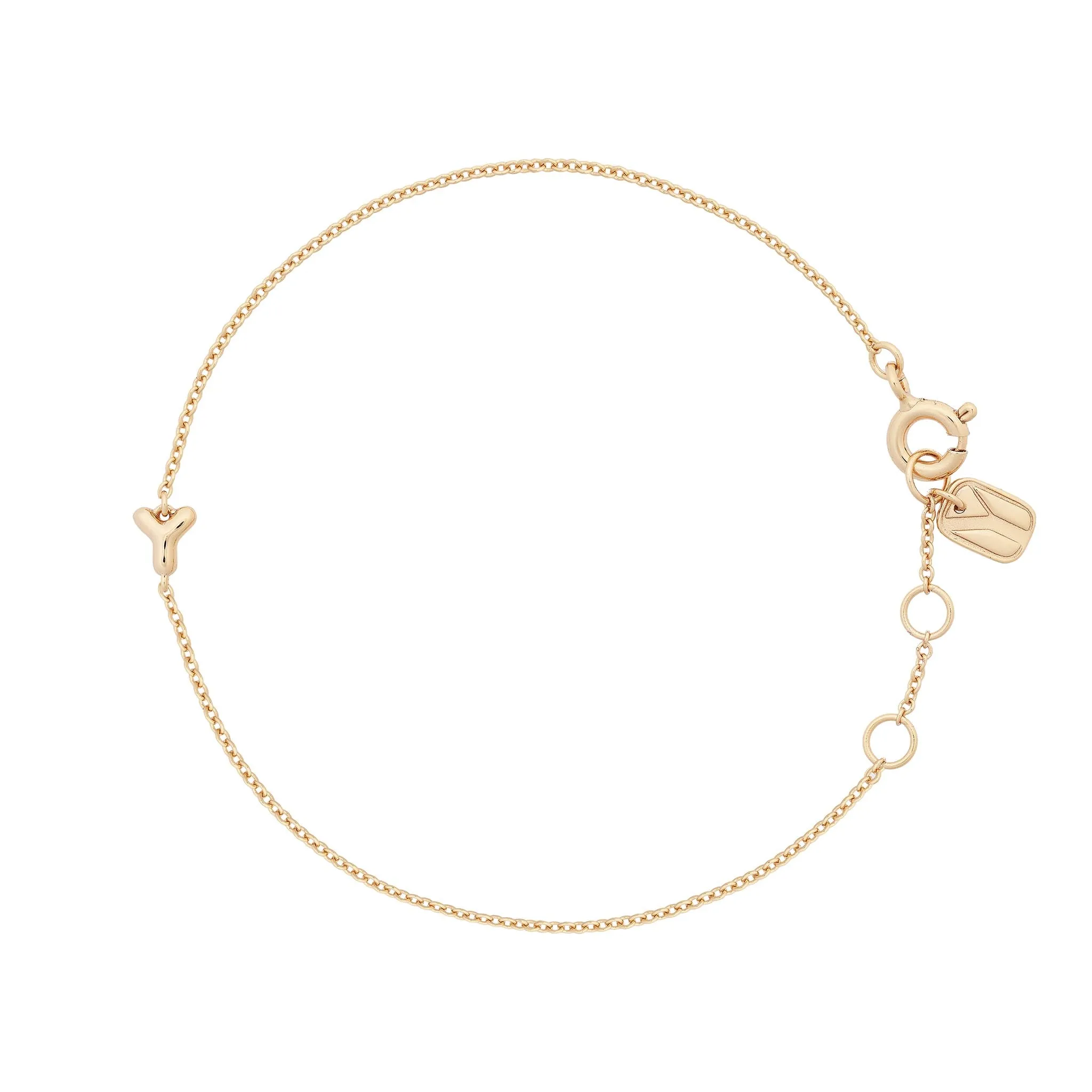 Bubble Initial Bracelet