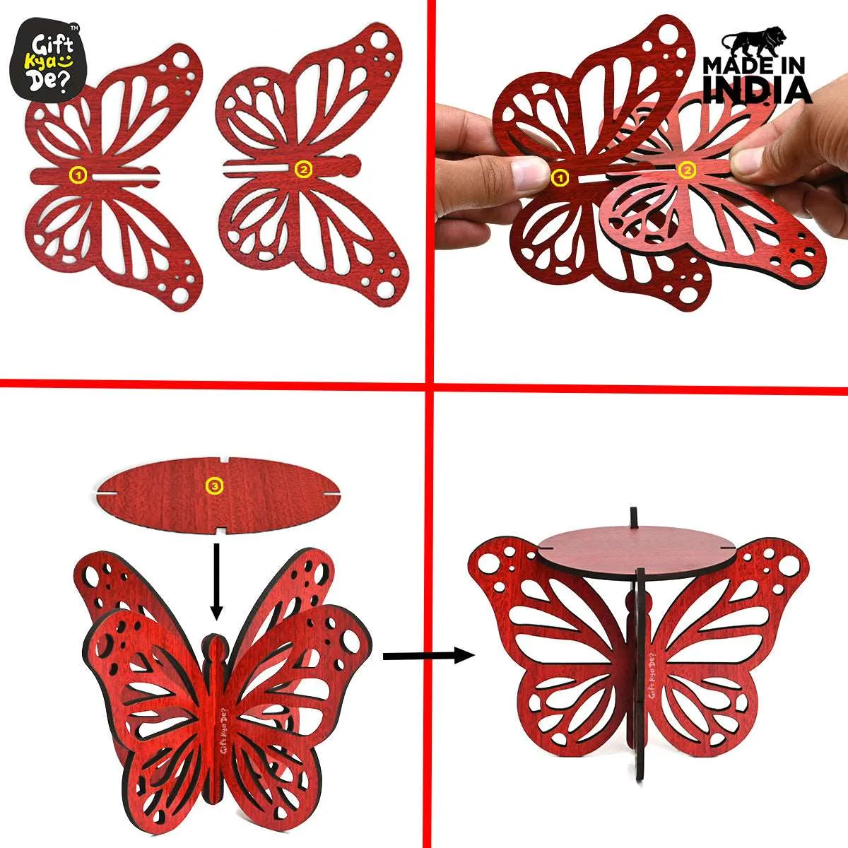 Butterfly Deepak Stand | Diya Stand