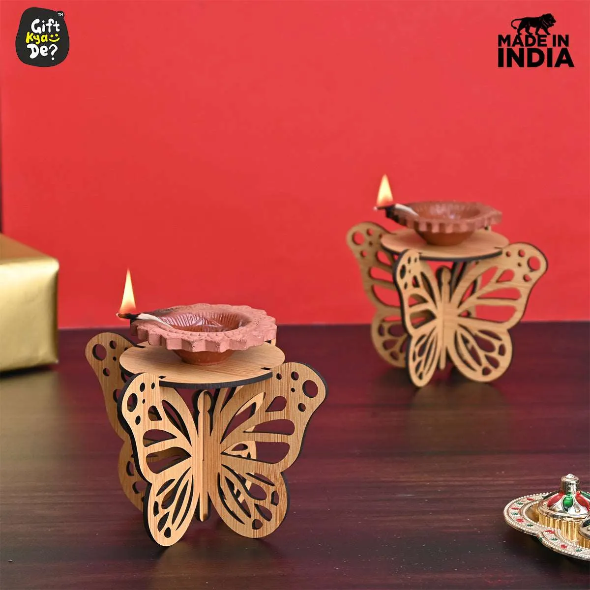 Butterfly Deepak Stand | Diya Stand