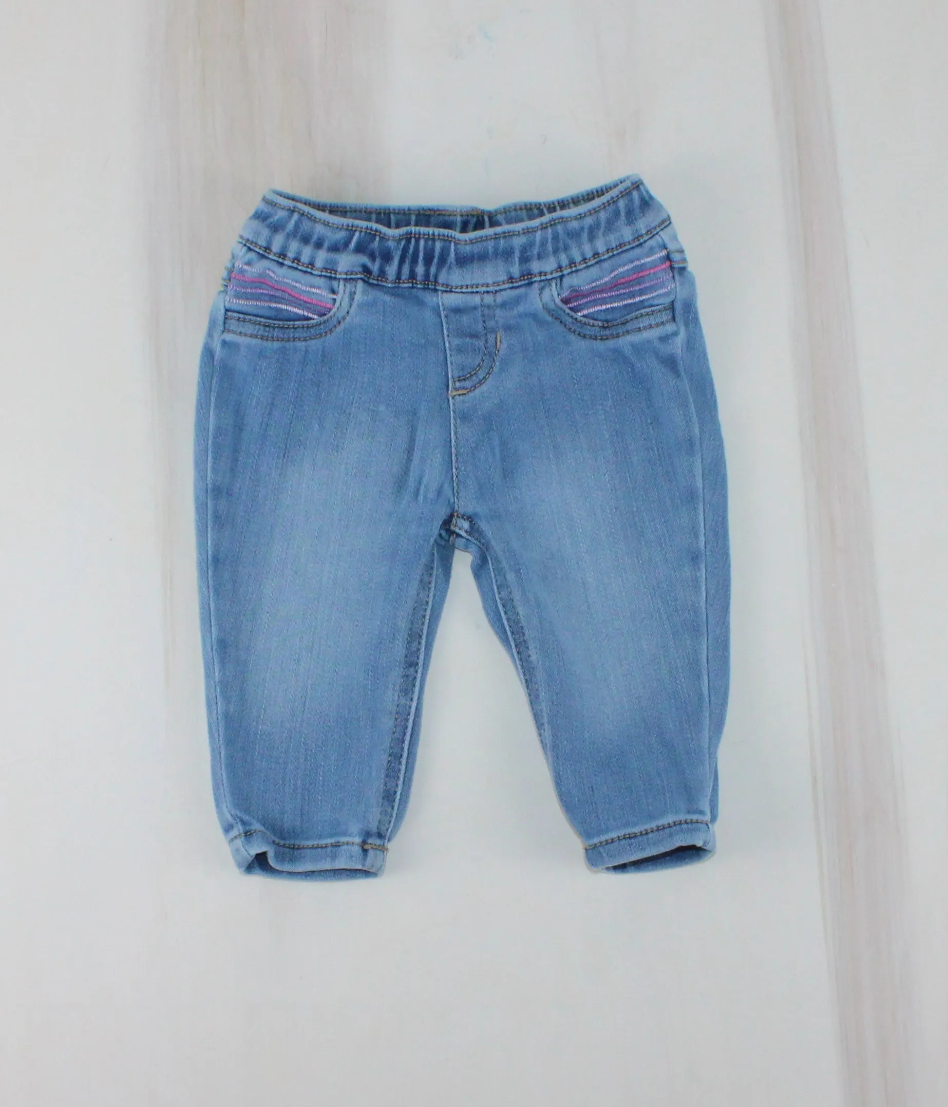 CARTERS LIGHT JEANS 6M EUC