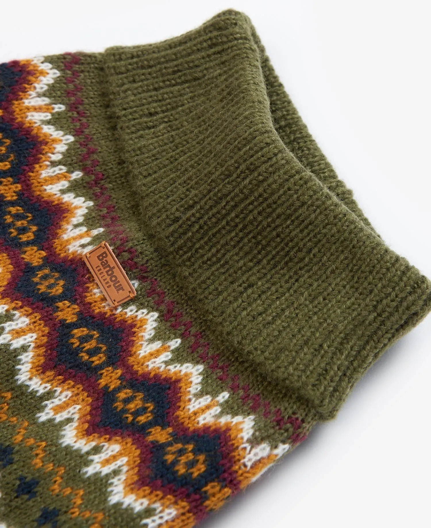 Case Fair Isle Dog Jumper - Olive