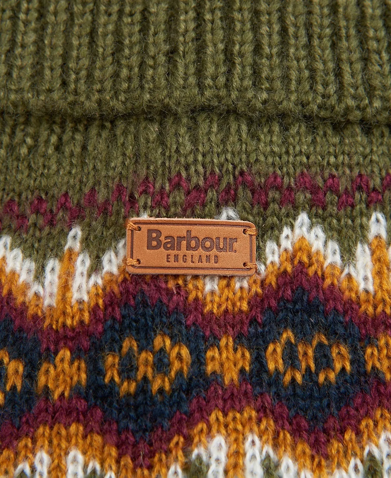 Case Fair Isle Dog Jumper - Olive