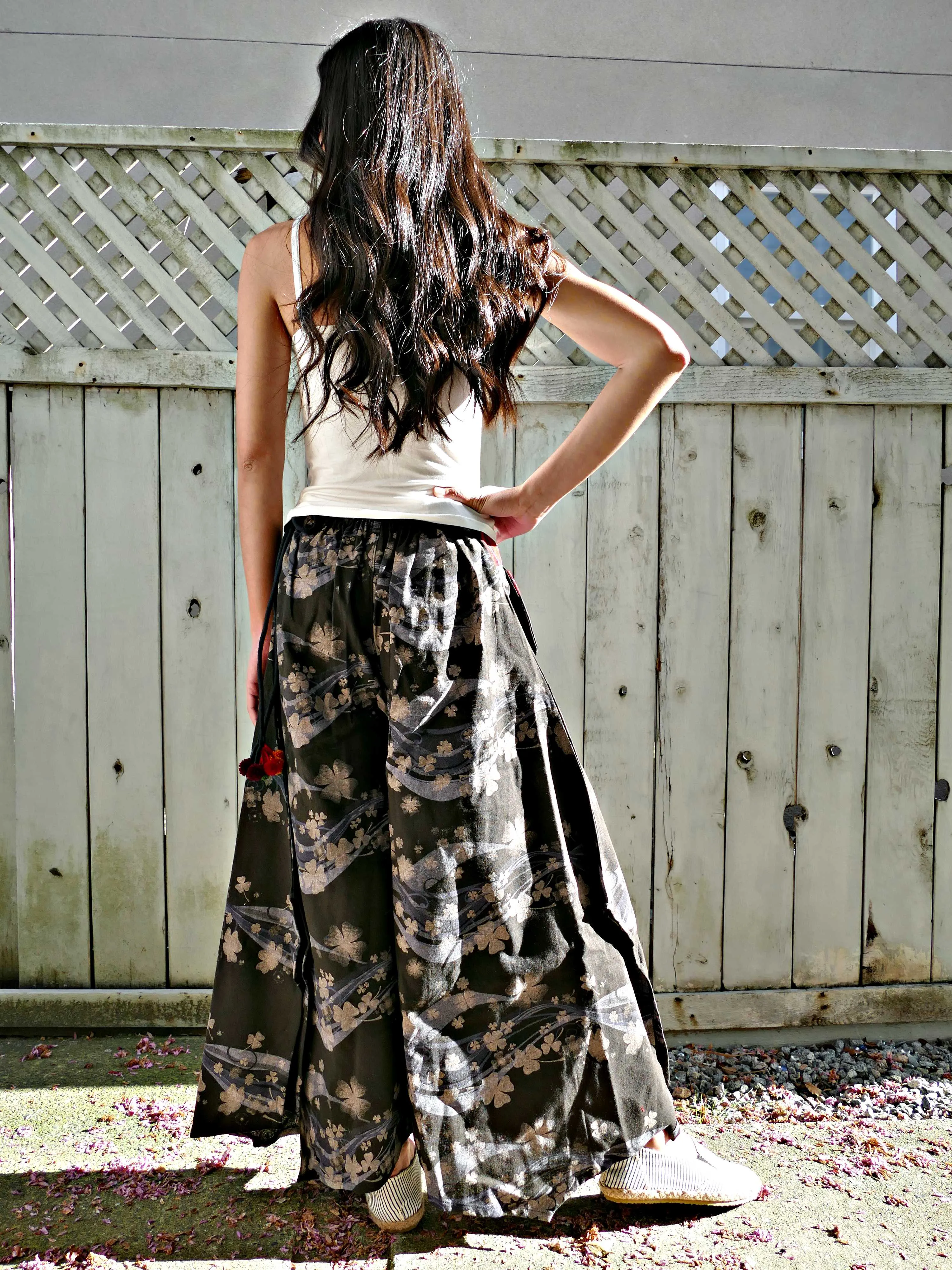 Cherry Blossom Naka Wide leg Pants