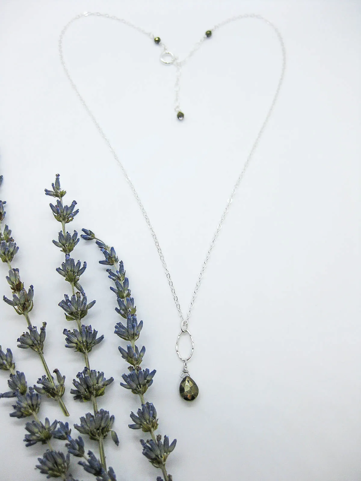 Chrysanthe: Pyrite Necklace - n405