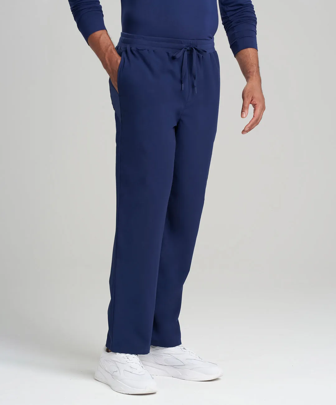 connectRN Mens 3-Pocket V-Neck Scrub Top & Straight Leg Scrub Pants