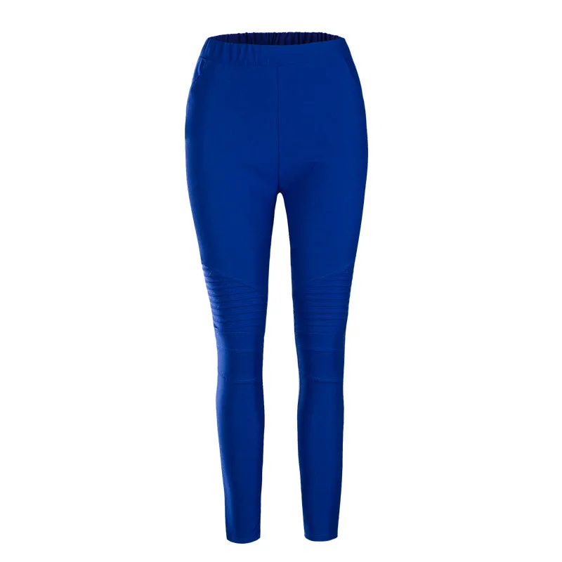 Cool High Waisted Ankle Zipper Skinny Pants Trousers