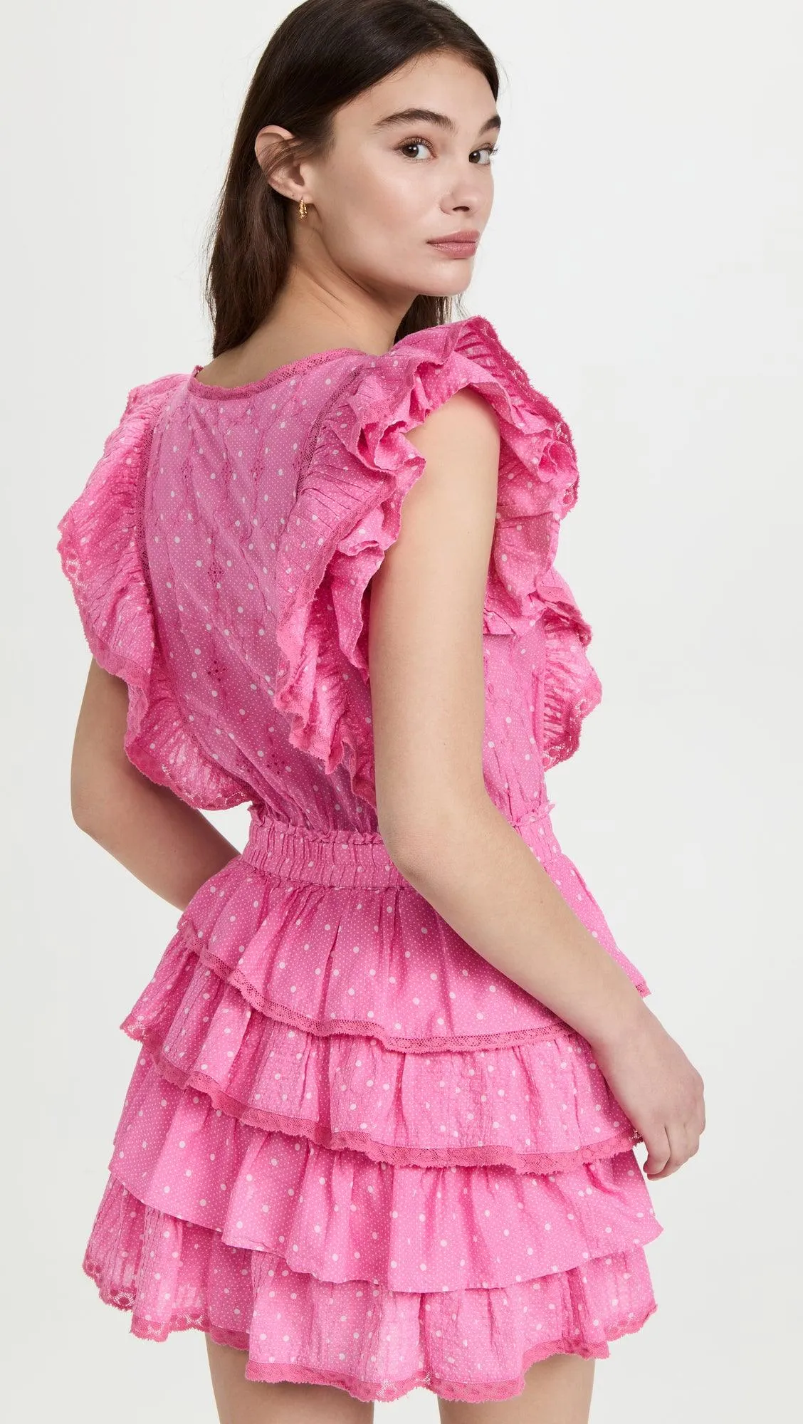 Corelli Mini Dress in Hot Pink Cherry