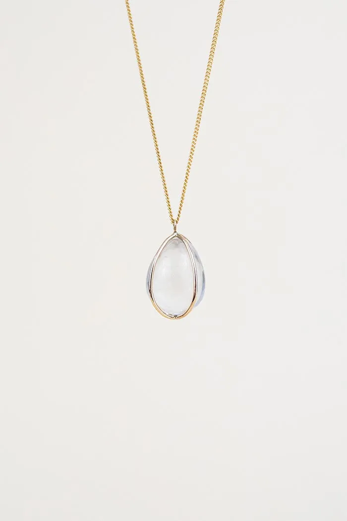 Crystal Pendulum Necklace - Quartz