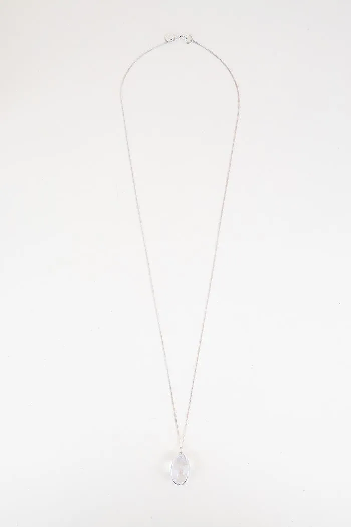 Crystal Pendulum Necklace - Quartz