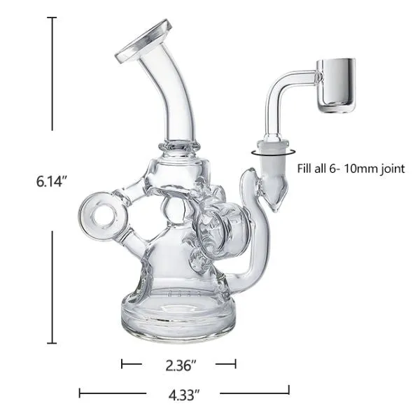 Defender Mini Recycler Glass Dab Rig