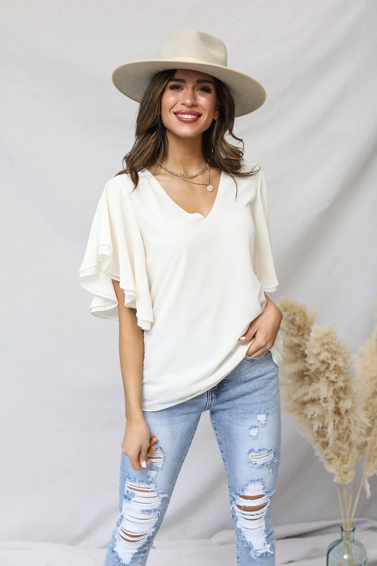 Double Layer Chiffon Top