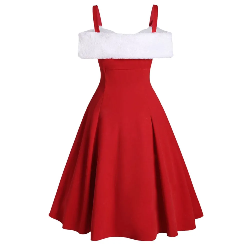 DressBetty - Christmas Dress Clothing   Shawl Pullover Loose Casual Party Red Dresses