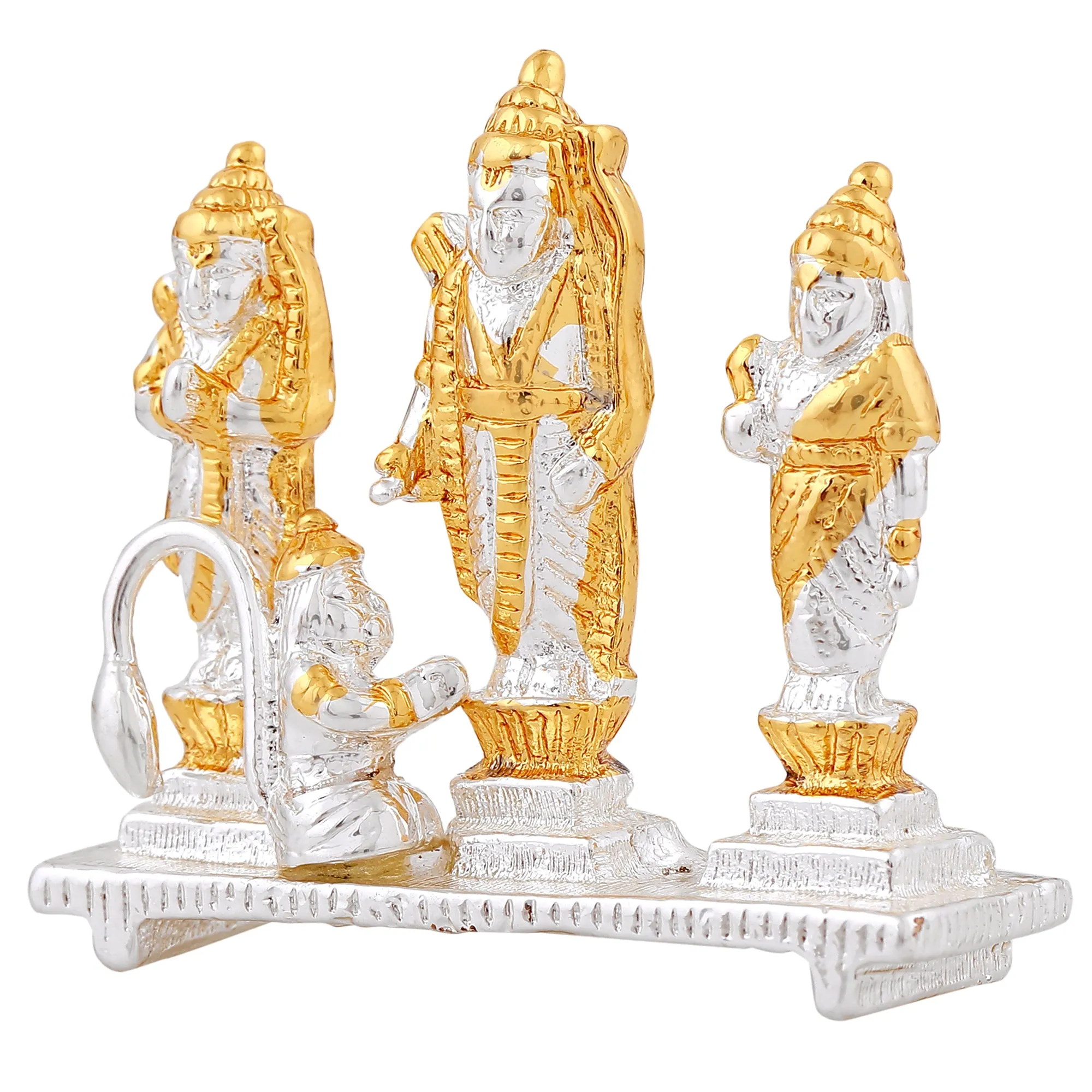 Estele Gold & Rhodium Plated Shri Ram Darbar Idols (2TN)