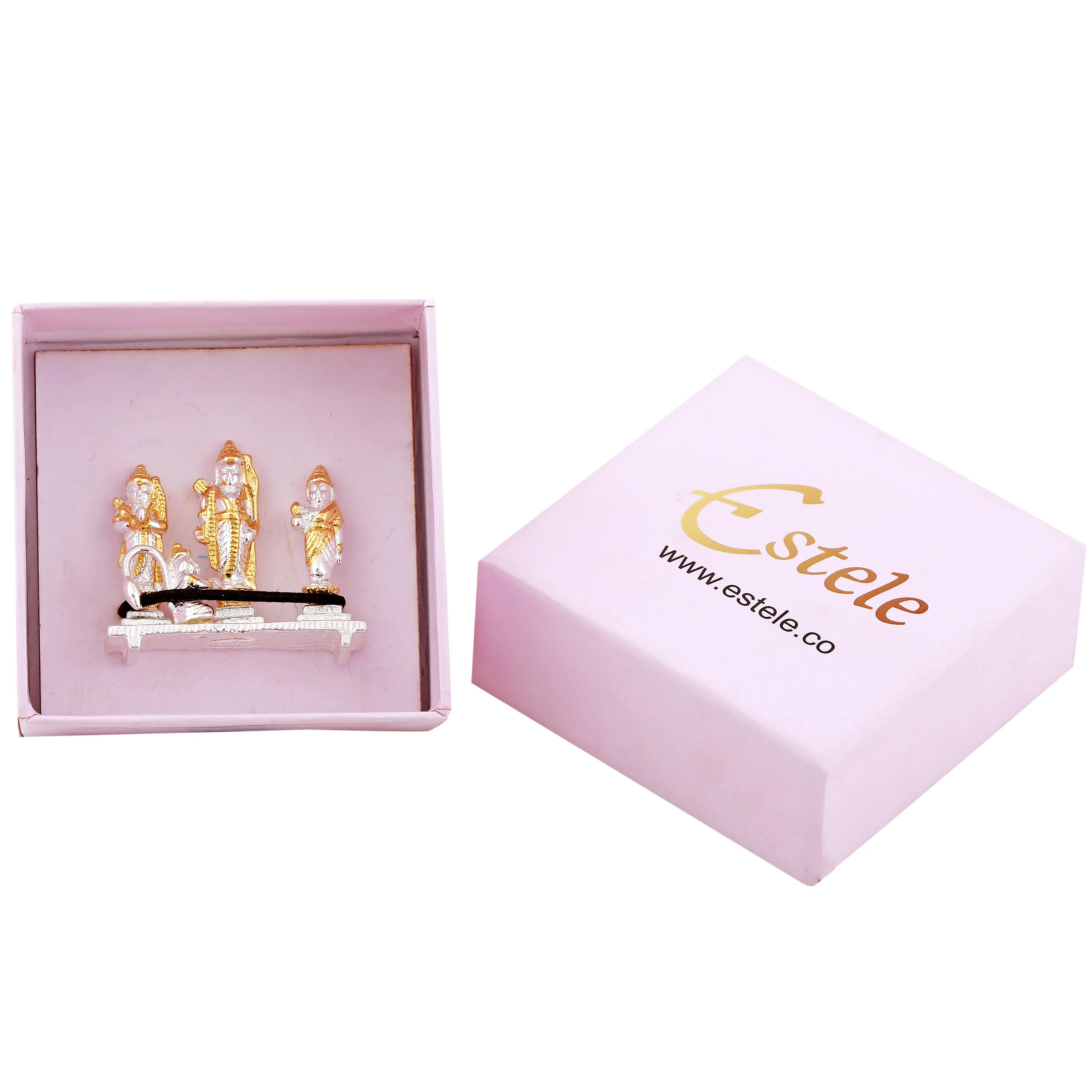 Estele Gold & Rhodium Plated Shri Ram Darbar Idols (2TN)