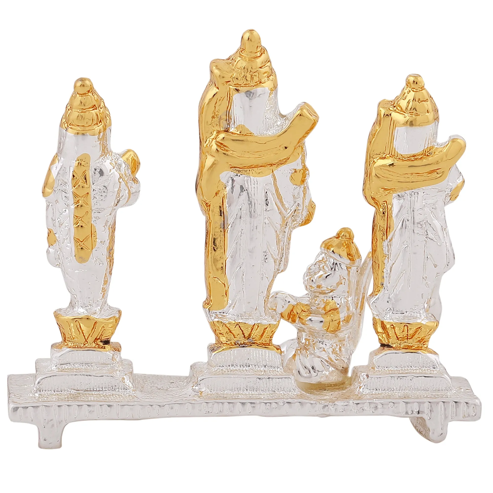 Estele Gold & Rhodium Plated Shri Ram Darbar Idols (2TN)