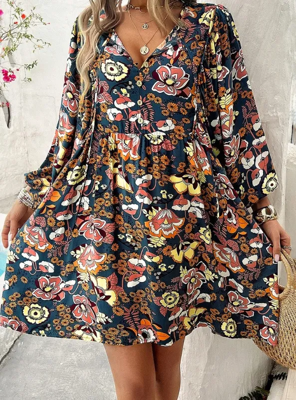 Floral Ruffle Dress