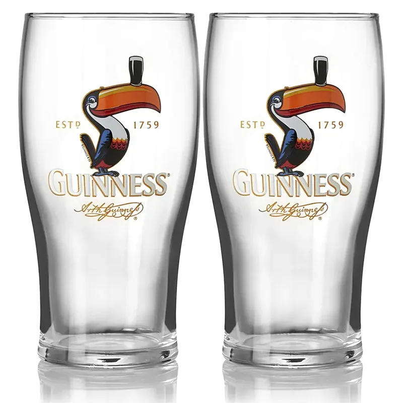 Guinness Toucan 20oz Pint Glass