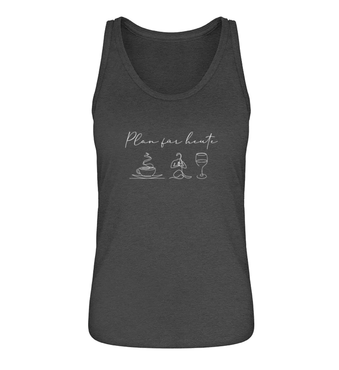 Kaffee Yoga Wein 100% Bio Tank Top