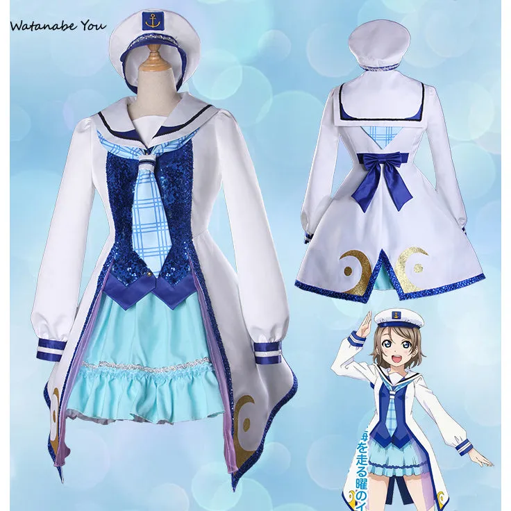 Lovelive Sunshine - Aqours costume cosplay dress 9 version