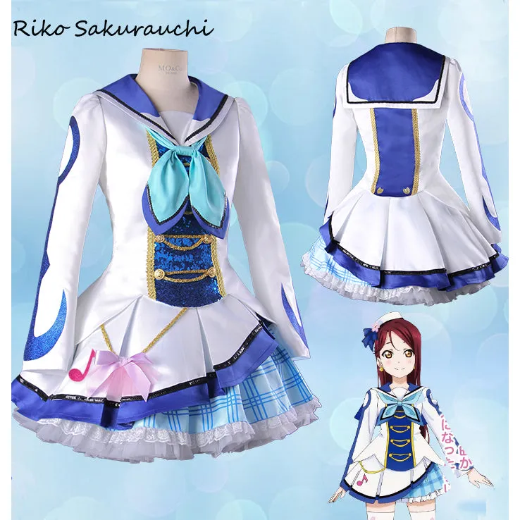 Lovelive Sunshine - Aqours costume cosplay dress 9 version