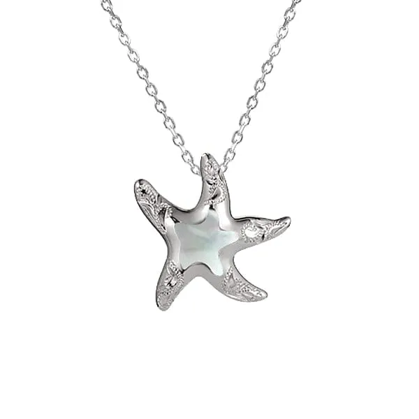 Mother of Pearl Hau'oli Starfish Pendant