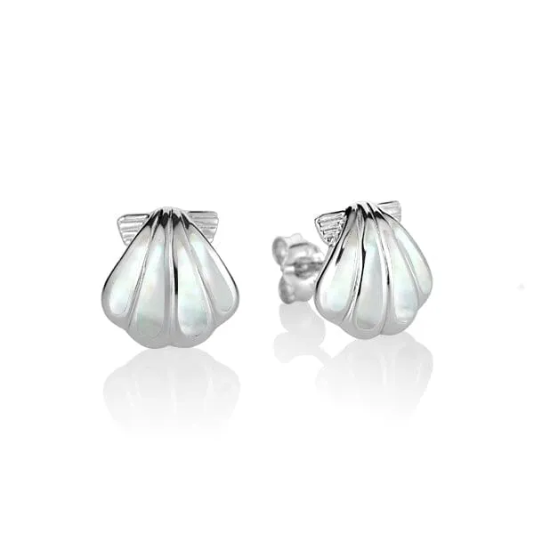 Mother of Pearl Oyster Shell Earrings