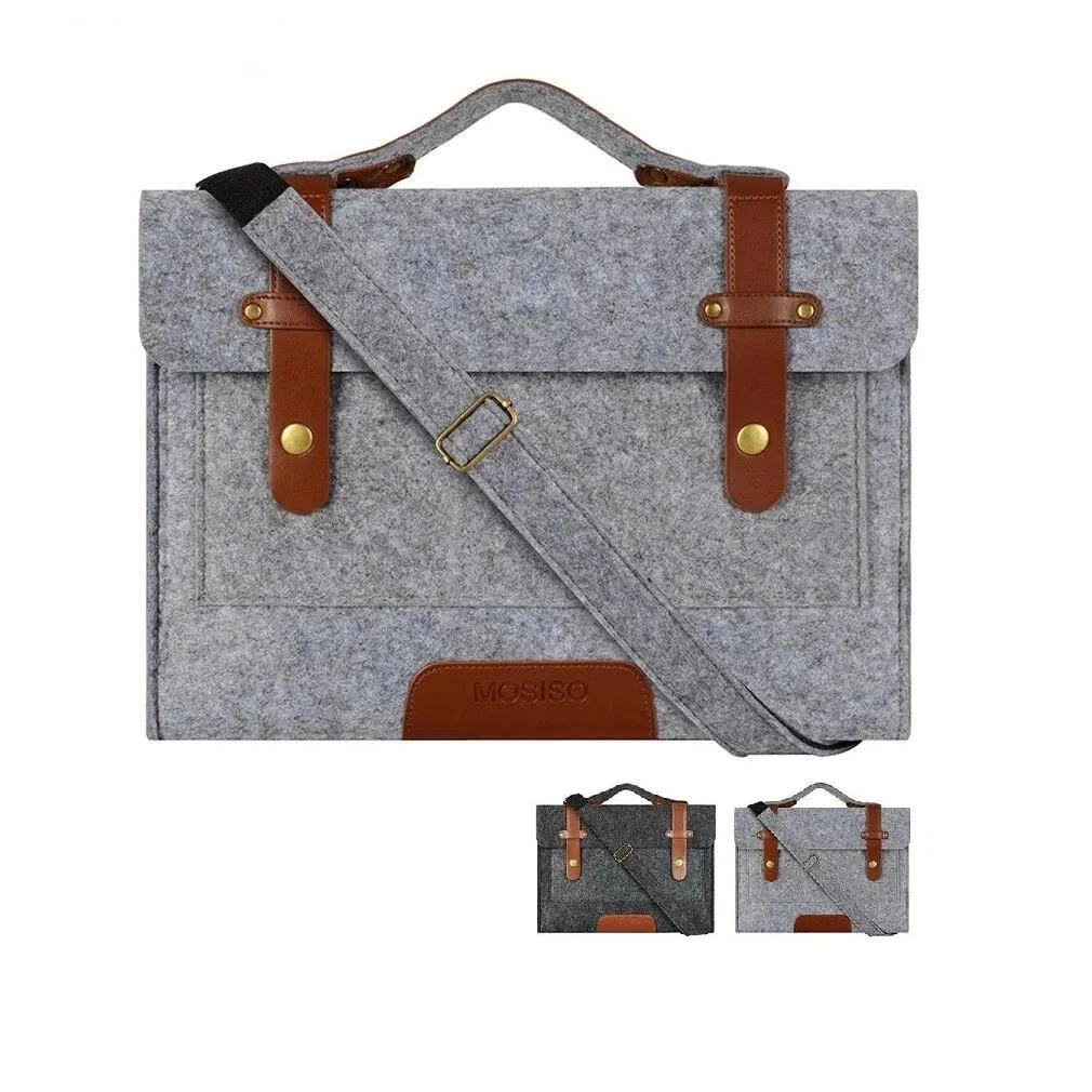 MROYALE™ Men's FELT 13" Laptop Messenger Crossbody Satchel Shoulder Bag