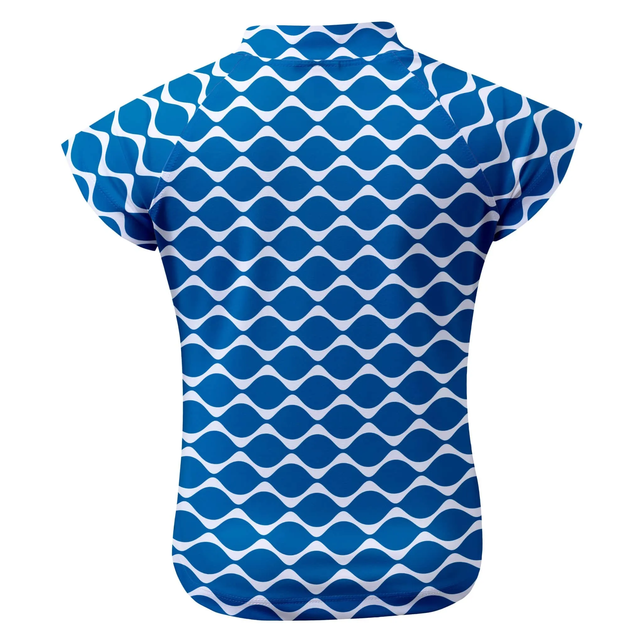 Navy Wave Short Sleeve Rashie