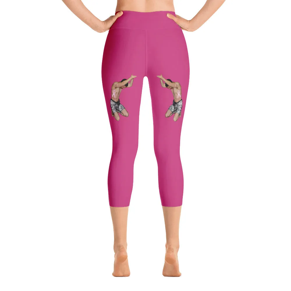 Our best viral leggings magenta woman power black letters